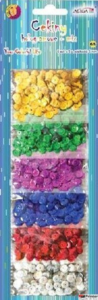 Cekiny ozdobne hologramowe i pastelowe 10g ALIGA Cekiny ozdobne hologramowe i pastelowe 10g ALIGA