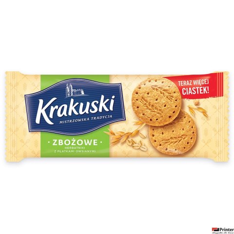 Ciastka BAHLSEN KRAKUSKI ZBOŻOWE 201g Ciastka BAHLSEN KRAKUSKI ZBOŻOWE 201g