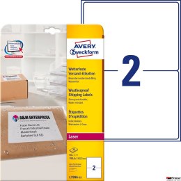 Etykiety wysyłkowe 199,6x143,5 mm odporne na zmiany pogodowe (25 ark.), Avery Zweckform L7966-25