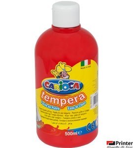 Farba tempera 500 ml, czerwona CARIOCA 170-2359 Farba tempera 500 ml, czerwona CARIOCA 170-2359