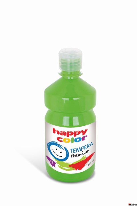 Farba tempera Premium 500ml, jasnozielony, Happy Color HA 3310 0500-51