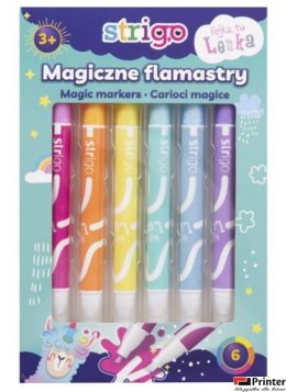 Flamastry STRIGO magiczne 6 kol. SSC143