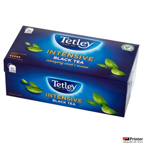 Herbata TETLEY INTENSIVE czarna 50 saszetek z zawieszką Herbata TETLEY INTENSIVE czarna 50 saszetek z zawieszką