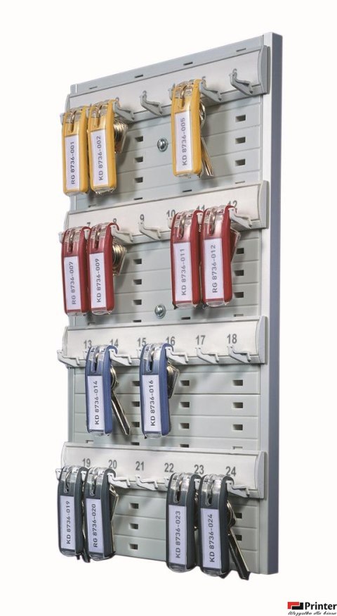 KEY BOARD 24, tablica na 24 klucze Szary 1956 10 DURABLE KEY BOARD 24, tablica na 24 klucze Szary 1956 10 DURABLE