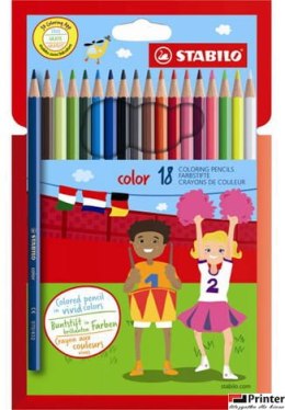 Kredki COLOR kpl 18 szt. pud. z zawieszką 1918/77-11 STABILO (X)