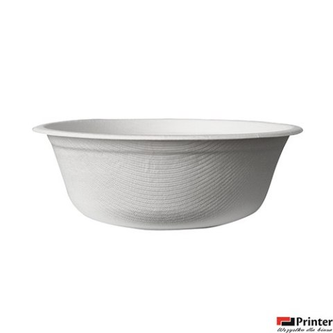 Miseczka z trzciny cukrowej 500ml, biała, op. 50 szt., 100% biodegradowalna 84590 Miseczka z trzciny cukrowej 500ml, biała, op. 50 szt., 100% biodegradowalna 84590