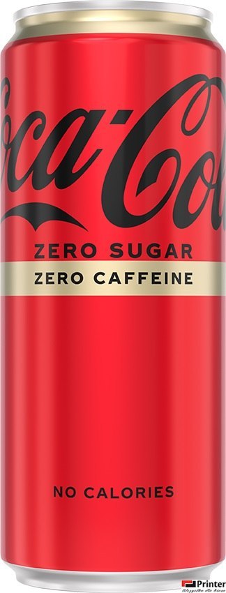 Napój COCA COLA ZERO bez kofeiny 0.33L PUSZKA Napój COCA COLA ZERO bez kofeiny 0.33L PUSZKA