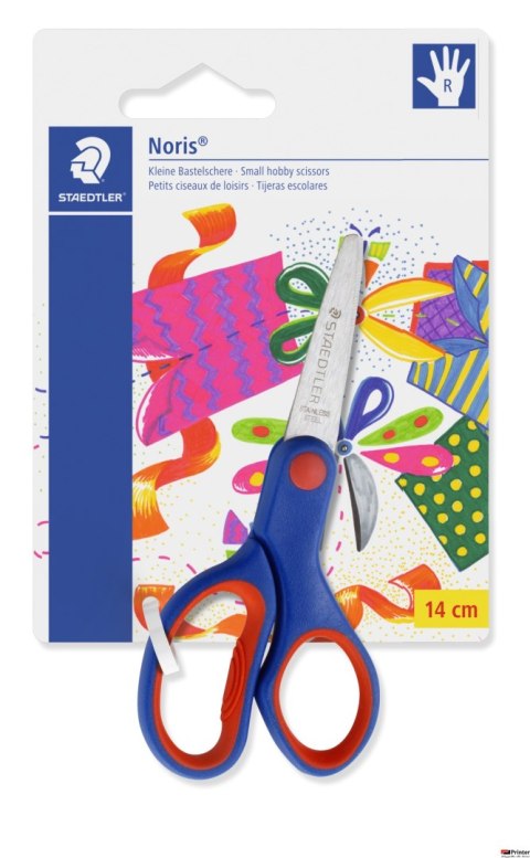 Nożyczki szkolne Noris Club 14 cm, blister, Staedtler S 965 14 NBK Nożyczki szkolne Noris Club 14 cm, blister, Staedtler S 965 14 NBK
