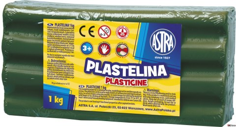 Plastelina Astra 1 kg zielona ciemna, 303111019 (X)