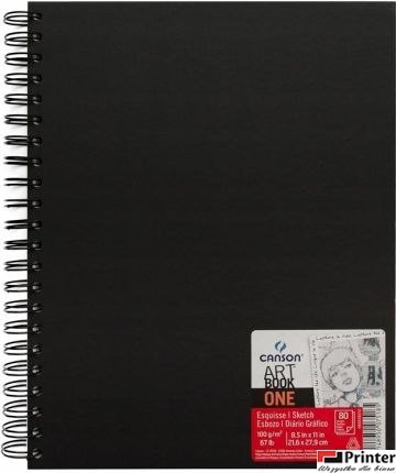 Szkicownik Canson ArtBook ONE 21,6x27,9 100g 80k. spirala 400110292 Szkicownik Canson ArtBook ONE 21,6x27,9 100g 80k. spirala 400110292