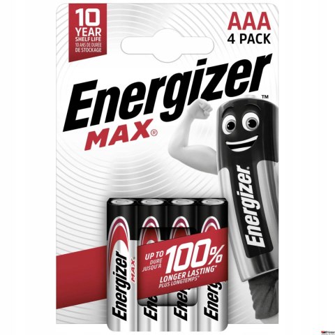 Bateria alkaliczna MAX ENERGIZER LR3/AAA (4szt) Bateria alkaliczna MAX ENERGIZER LR3/AAA (4szt)
