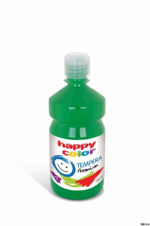 Farba tempera Premium 500ml, zielony, Happy Color HA 3310 0500-5 Farba tempera Premium 500ml, zielony, Happy Color HA 3310 0500-5