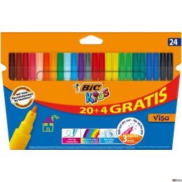 Flamastry BIC Kids Kid Visa 20+4szt, 897098 (X)