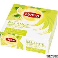 Herbata LIPTON GREEN TEA Citrus (100 kopert fol.) zielona