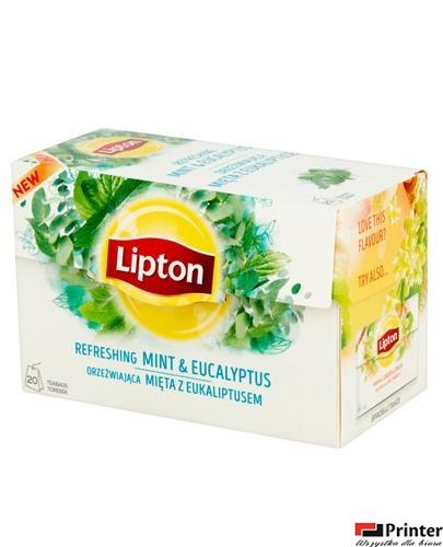 Herbata LIPTON MIĘTA Z EUKALIPTUSEM 20 saszetek Herbata LIPTON MIĘTA Z EUKALIPTUSEM 20 saszetek