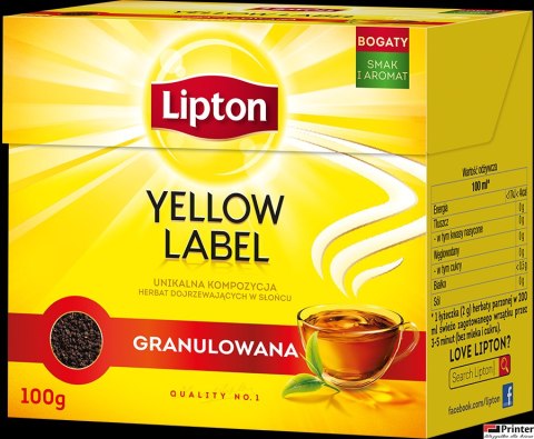 Herbata LIPTON YELLOW LABEL GRANULOWANA 100g