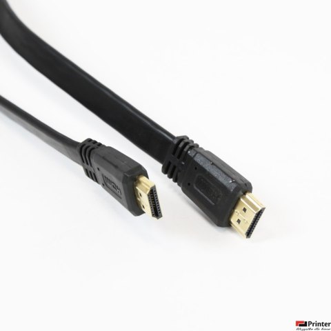 Kabel HDMI OMEGA 3m v.1.4 FLAT 4K RESOLUTION SUPPORTED czarny OCHF34