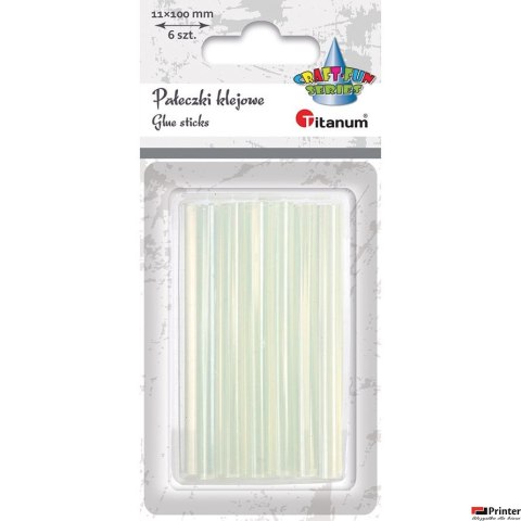 Klej do pistoletu Q11x100mm (6 sztuk) 365217 TITANUM wkład