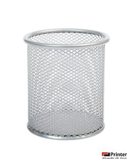 Kubek na długopisy DOTTS siatka srebrny 98x91mm (wys.xśr.) Kubek na długopisy DOTTS siatka srebrny 98x91mm (wys.xśr.)