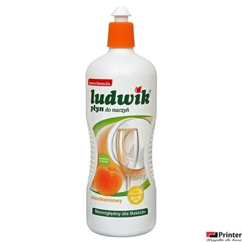 LUDWIK Płyn do mycia naczyń 900g brzoskwiniowy z lanoliną 28256 LUDWIK Płyn do mycia naczyń 900g brzoskwiniowy z lanoliną 28256