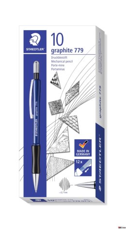 Ołówek automatyczny graphite, 0.7 mm, niebieska obudowa, Staedtler S 779 07-3