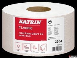 Papier toaletowy KATRIN CLASSIC Gigant S2 2504 150m 12rolek opakowanie