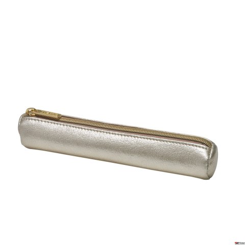 Piórnik-kosmetyczka okrągły, Metalic Gold 50033317 Herlitz Piórnik-kosmetyczka okrągły, Metalic Gold 50033317 Herlitz