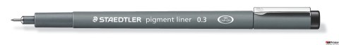 Pisak z atramentem pigmentowym, 0,3 mm, czarny, Staedtler S 308 03-9 Pisak z atramentem pigmentowym, 0,3 mm, czarny, Staedtler S 308 03-9