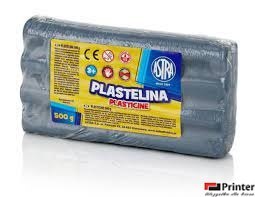 Plastelina metaliczna Astra 500g srebrna, 303117015