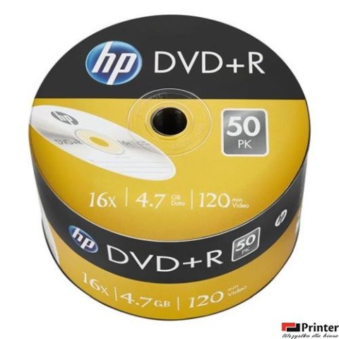 Płyta HP DVD+R 4.7GB 16x (50szt) SPINDEL, bulk DRE00070