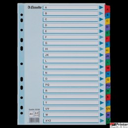 Przekładki kartonowe MYLAR A4 A-Z 100166 białe ESSELTE