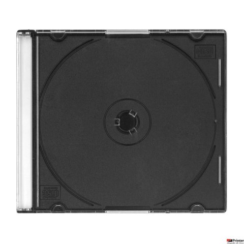 Pudełko na 1CD SLIM CASE 5,2MM BLACK OMEGA