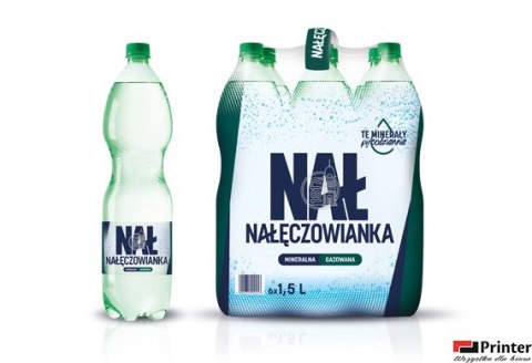 Woda NAŁĘCZOWIANKA gazowana 1.5L butelka PET zgrzewka 6 szt. Woda NAŁĘCZOWIANKA gazowana 1.5L butelka PET zgrzewka 6 szt.