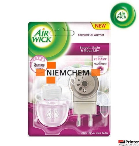 AIR WICK odświeżacz Elektryczny Księżycowa Lilia Otulona Satyną komplet 19 ml 05512