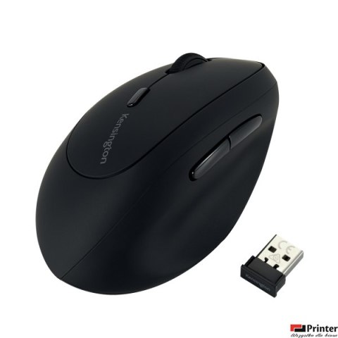 Bezprzewodowa mysz Kensington Pro Fit_ Ergo dla osób leworęcznych, czarna K79810WW Bezprzewodowa mysz Kensington Pro Fit_ Ergo dla osób leworęcznych, czarna K79810WW