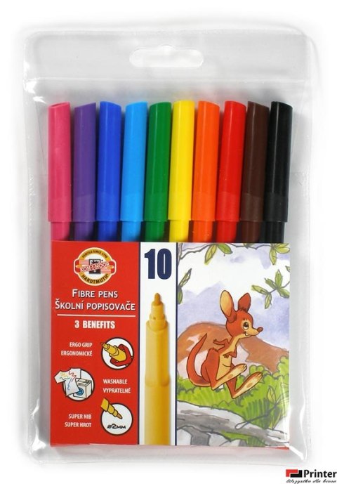 Flamastry 10kol. 771002/AJ04 KOH- I-NOOR Flamastry 10kol. 771002/AJ04 KOH- I-NOOR