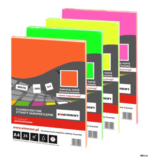 Fluorescencyjne_etykiety samoprzylepne A4 różowe 25 arkuszy Emerson ETOKR (X) Fluorescencyjne_etykiety samoprzylepne A4 różowe 25 arkuszy Emerson ETOKR (X)