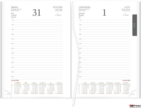 Kalendarz Vivella B6 Dzienny 216 B6DB czerwony 2025 WOKÓŁ NAS Kalendarz Vivella B6 Dzienny 216 B6DB czerwony 2025 WOKÓŁ NAS
