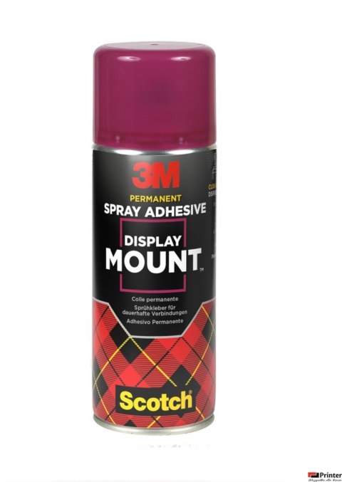 Klej w sprayu 3M Displaymount permanentny, 400ml Klej w sprayu 3M Displaymount permanentny, 400ml