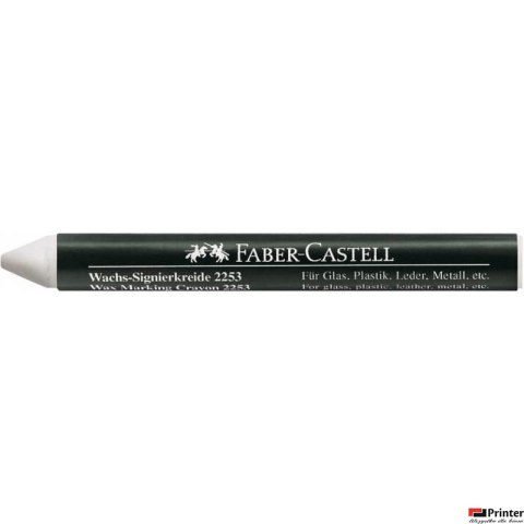 Kredka do znakowania biała 2253-W, FABER CASTELL 122201