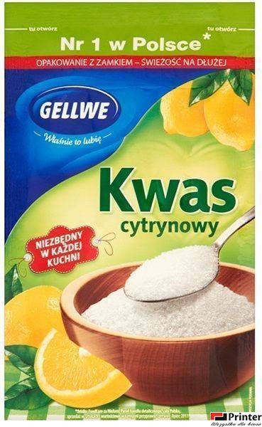 Kwasek cytrynowy w proszku 20g Kwasek cytrynowy w proszku 20g