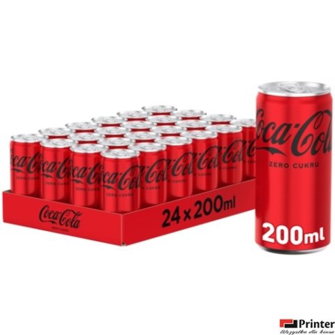 Napój COCA COLA ZERO 0.2L PUSZKA (24szt.) Napój COCA COLA ZERO 0.2L PUSZKA (24szt.)