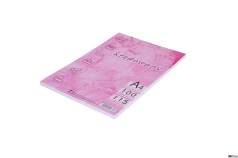 Papier kredowy A4 115g kredowany (100 arkuszy) KRESKA Papier kredowy A4 115g kredowany (100 arkuszy) KRESKA