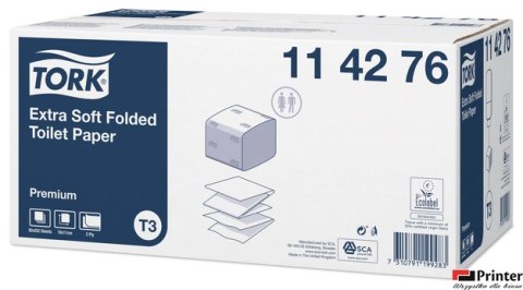 Papier toaletowy w składce ZZ Premium 114276 biały TORK T3 Papier toaletowy w składce ZZ Premium 114276 biały TORK T3