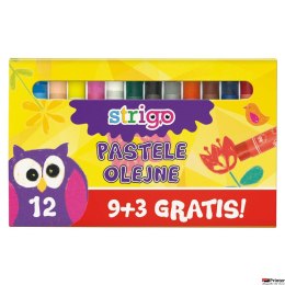 Pastele olejne 12 kolorów STRIGO SSC027