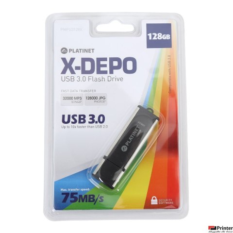 Pendrive USB 3.0 X-DEPO 128GB Platinet PMFU3128X