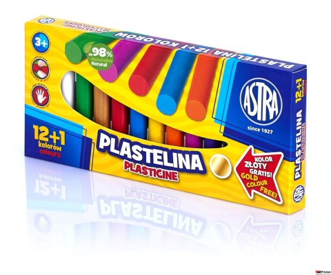 Plastelina Astra 13 kolorów - 12+1 kolor gratis, 303115007 Plastelina Astra 13 kolorów - 12+1 kolor gratis, 303115007