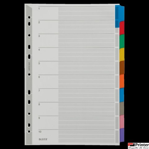 Przekładki z kartonu A4 Leitz, 10 kart 43210000 Przekładki z kartonu A4 Leitz, 10 kart 43210000