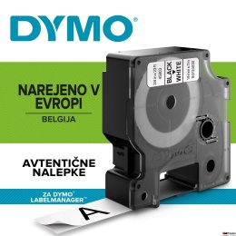 Taśma DYMO D1 - 19 mm x 7 m, czarny / biały S0720830 do drukarek etykiet