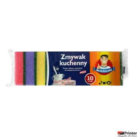 Zmywaki gąbka do zmywania (10 szt.) Świeżowski Zmywaki gąbka do zmywania (10 szt.) Świeżowski